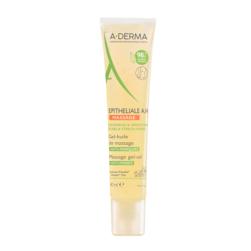A-Derma Epitheliale A.H Gel-Olio da Massaggio 40 ml - Lenisce la pelle e migliora l'aspetto delle cicatrici e delle smagliature