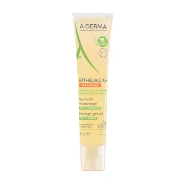 A-Derma Epitheliale A.H Gel-Olio da Massaggio 40 ml - Lenisce la pelle e migliora l'aspetto delle cicatrici e delle smagliature