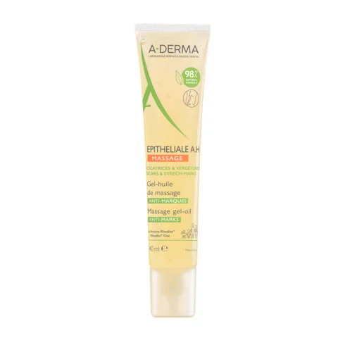 A-Derma Epitheliale A.H Gel-Olio da Massaggio 40 ml - Lenisce la pelle e migliora l'aspetto delle cicatrici e delle smagliature