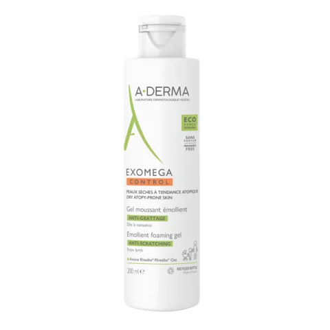 A-Derma Exomega Control Gel Detergente Schiumogeno Emolliente 200 ml - Deterge lenisce e protegge la pelle secca a tendenza atopica A-Derma Exomega Control Gel Detergente Schiumogeno Emolliente 200 ml - Deterge lenisce e protegge la pelle secca a tendenza atopica