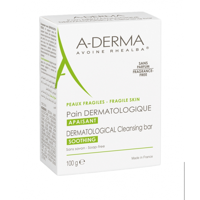 A-Derma Les Indispensables Pane Dermatologico Confezione da 100 gr - Per la pelle fragile di tutta la famiglia