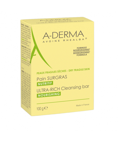 A-Derma Les Indispensables Pane Surgras Confezione da 100 ml - Per pelle secca fragile e delicata