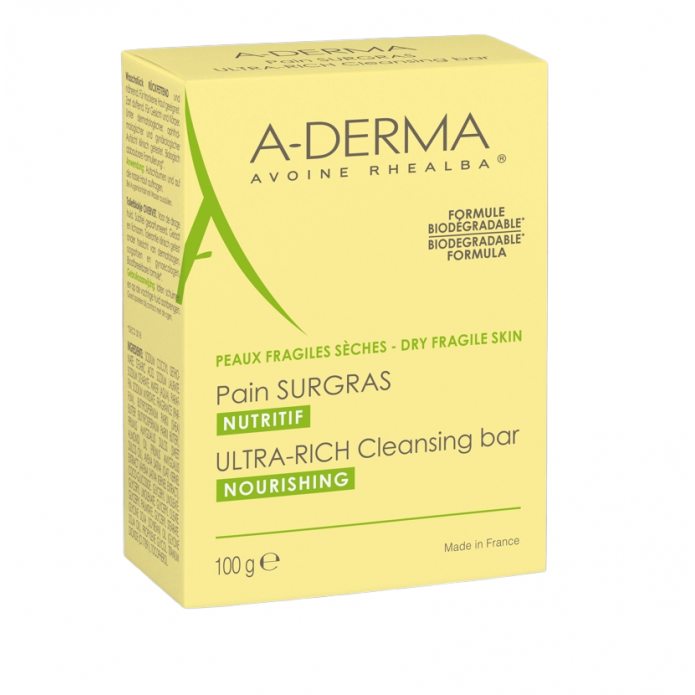 A-Derma Les Indispensables Pane Surgras Confezione da 100 ml - Per pelle secca fragile e delicata