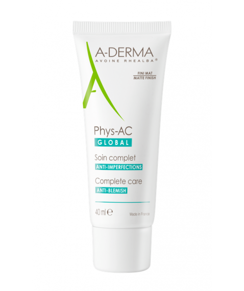 A-Derma Phys-AC Global Trattamento Anti-Imperfezioni 40 ml - Per pelle grassa a tendenza acneica e con imperfezioni
