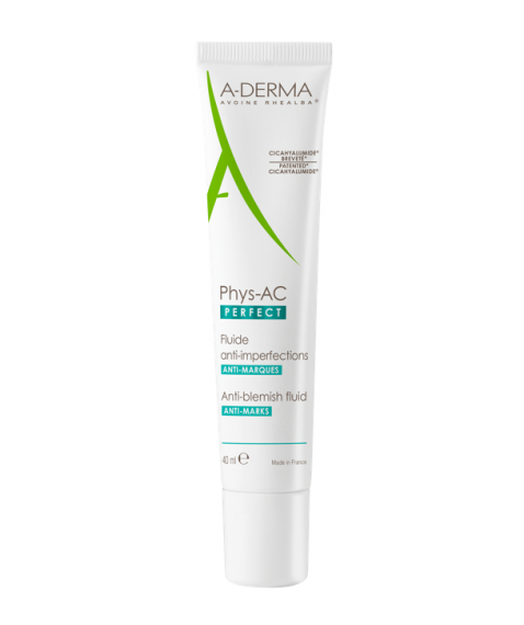 A-Derma Phys-AC Perfect Fluido Anti-Imperfezioni Viso 40 ml - Per pelli a tendenza acneica e con imperfezioni 