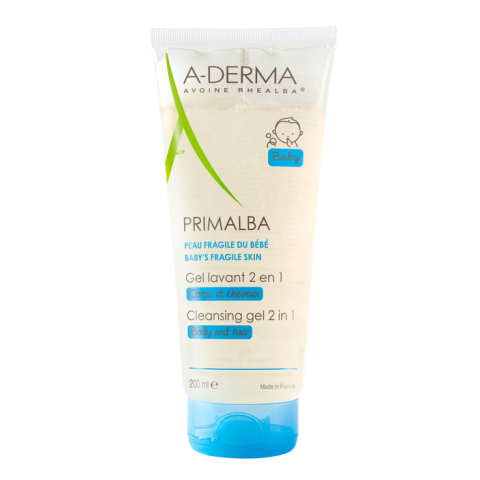 A-Derma Primalba Gel Lavante 2 in 1 Corpo e Capelli 200 ml - Per la pelle fragile e delicata dei neonati e dei bambini A-Derma Primalba Gel Lavante 2 in 1 Corpo e Capelli 200 ml - Per la pelle fragile e delicata dei neonati e dei bambini
