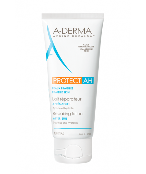 A-Derma Protect AH Latte Ristrutturante Doposole 100 ml - Lenisce idrata e rinforza la pelle fragile dopo l'esposizione