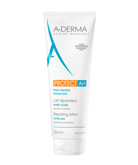 A-Derma Protect AH Latte Ristrutturante Doposole 250 ml - Lenisce idrata e rinforza la pelle fragile dopo l'esposizione