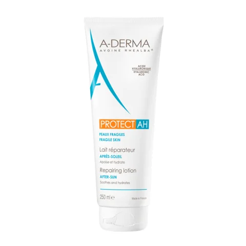 A-Derma Protect AH Latte Ristrutturante Doposole 250 ml - Lenisce idrata e rinforza la pelle fragile dopo l'esposizione