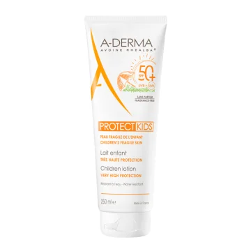 A-Derma Protect Kids Latte Solare Bambino SPF 50+ 250 ml - Protezione molto alta