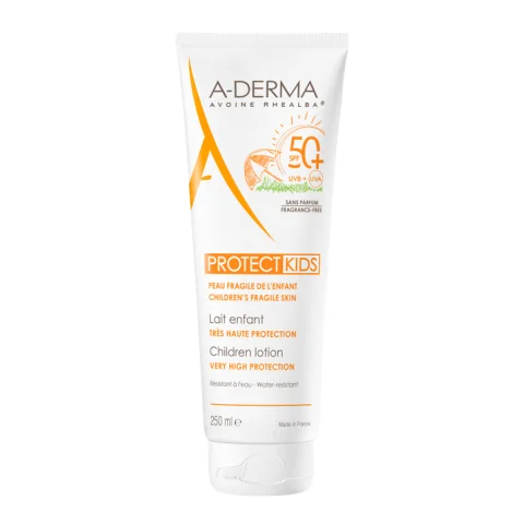 A-Derma Protect Kids Latte Solare Bambino SPF 50+ 250 ml - Protezione molto alta