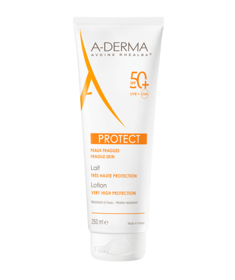 A-Derma Protect Latte Solare SPF 50+ 250 ml - Protezione molto alta