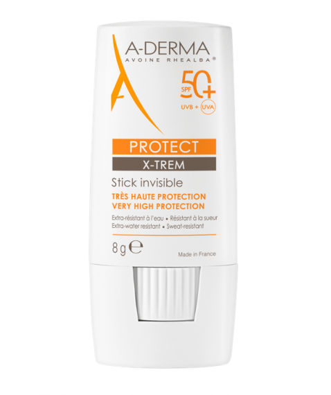 A-Derma Protect X-Trem Stick Solare Invisibile SPF 50+ 8 gr - Protezione molto alta