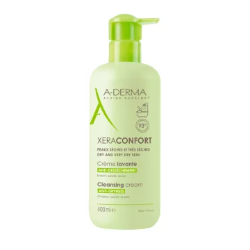 A-Derma Xeraconfort Crema Lavante Anti-Secchezza 400 ml - Deterge nutre e lenisce la pelle da secca a molto secca