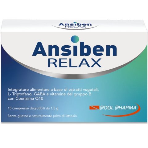 Ansiben Relax - Integratore contro Ansia e Stress 15 Compresse Ansiben Relax - Integratore contro Ansia e Stress 15 Compresse