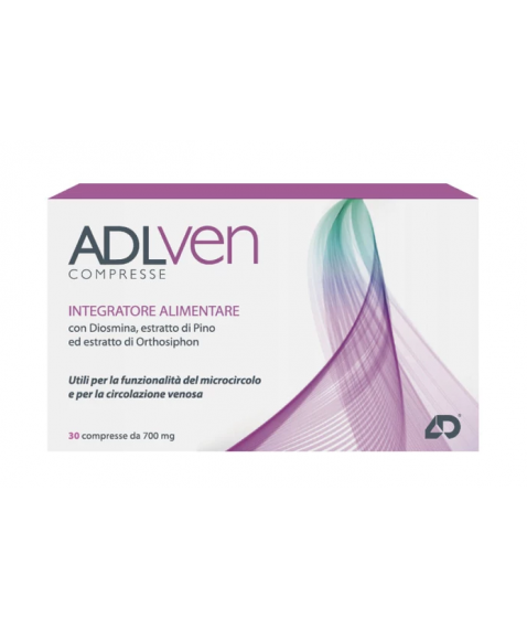 Adlven 30 Compresse - Integratore per il microcircolo e per la circolazione venosa