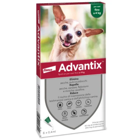 ADVANTIX SPOT ON*6PIP 0-4KG