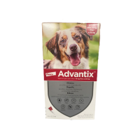 Advantix Spot-On 4 Pipette per Cani di Taglia Media da 10 kg a 25 kg - Antiparassitario 