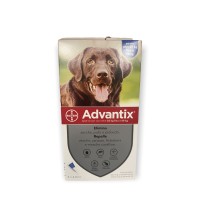 Advantix Spot-On 4 pipette 4 ml per Cani di Grossa Taglia da 25 kg a 40 kg - Antiparassitario 