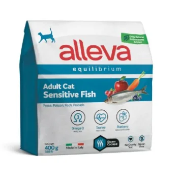 Alleva Equilibrium Sensitive Crocchette per Gatti Adulti & Sterilizzati Pesce Oceanico 400 grammi