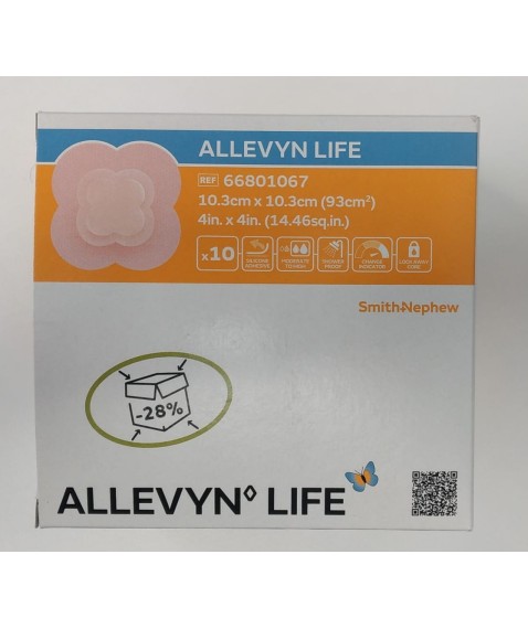 ALLEVYN LIFE 10 MEDICAZIONI 10,3cm x 10,3cm