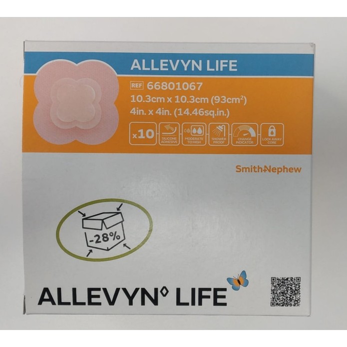 ALLEVYN LIFE 10 MEDICAZIONI 10,3cm x 10,3cm