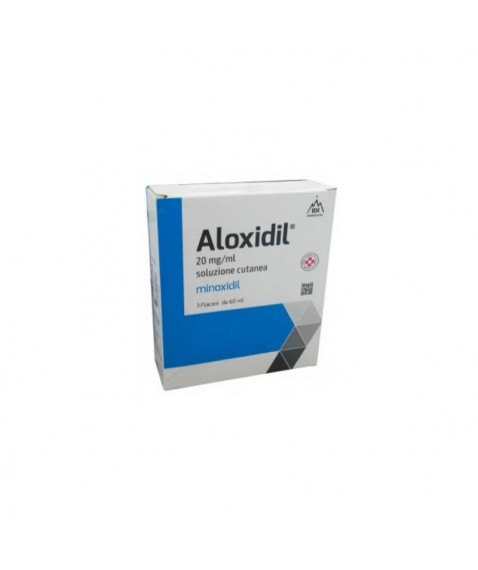 Aloxidil Soluzione Cutanea 20 mg/ml 3 Flaconi da 60 ml - Trattamento contro l'alopecia