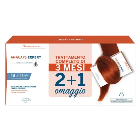 Anacaps Expert Integratore Alimentari per Capelli e Unghie 90 capsule