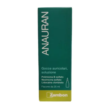 Anauran Gocce Auricolari per Otiti Acute e Croniche Flacone 25 ml