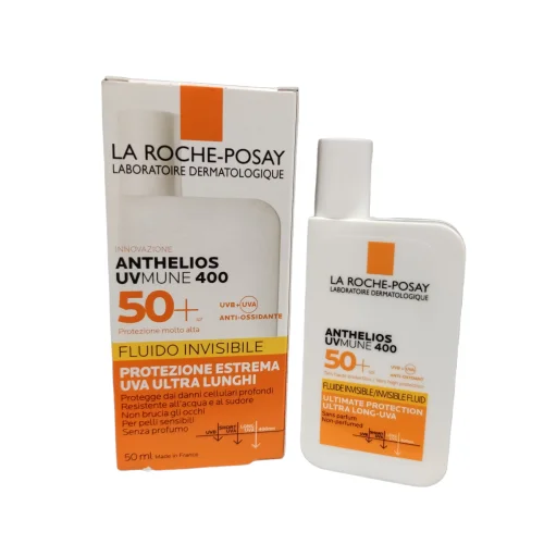 Anthelios UVMune 400 Spf50+ Fluido Solare Invisibile Senza Profumo 50 ml