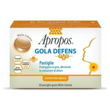 APROPOS GOLA DEFENCE PRO 20 PASTIGLIE MIELE APROPOS GOLA DEFENCE PRO 20 PASTIGLIE MIELE