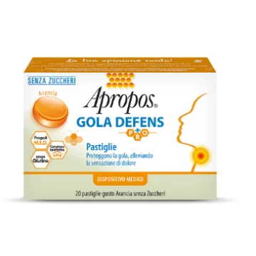 APROPOS GOLA DEFENS PRO 20 PASTIGLIE PER LA GOLA GUSTO ARANCIA