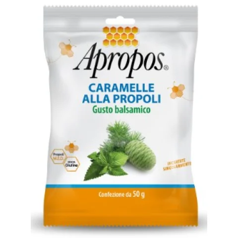Apropos Caramelle alla Propoli Gusto Balsamico 50 gr Apropos Caramelle alla Propoli Gusto Balsamico 50 gr
