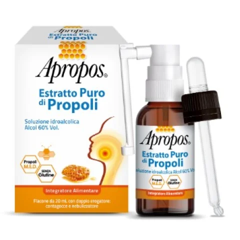 Apropos Estratto Puro di Propoli Flacone da 20 ml Apropos Estratto Puro di Propoli Flacone da 20 ml