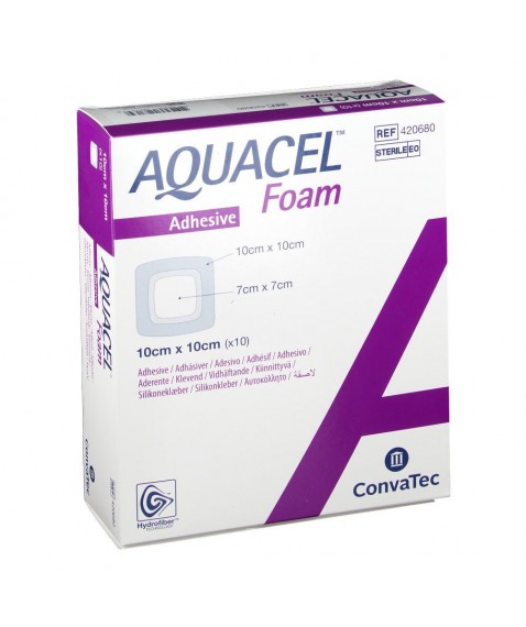 Aquacel Foam adesivo 10X10 10 pz - Protezione per ferite essudanti