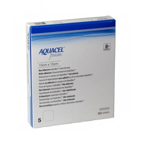 Aquacel Foam non adesivo 15X15 5 pz - Protezione per ferite essudanti Aquacel Foam non adesivo 15X15 5 pz - Protezione per ferite essudanti