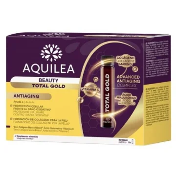 AQUILEA BEAUTY TOTAL GOLD 14 ampolle Integratore Antiet&agrave;