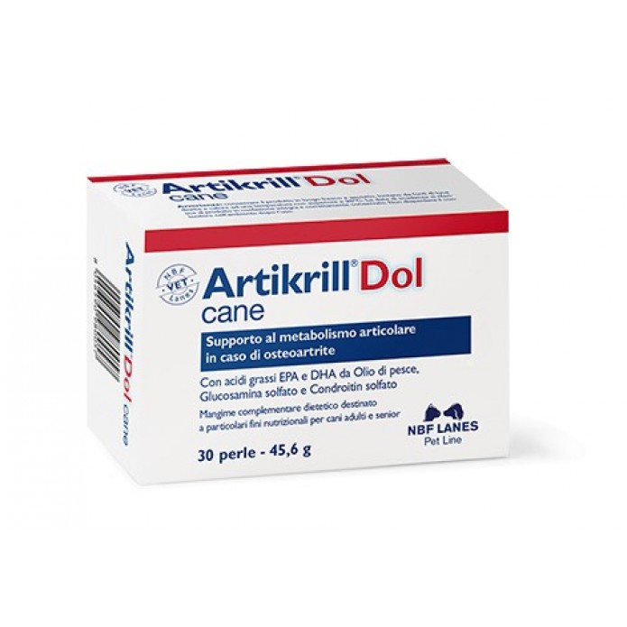 Artikrill Dol Cane 30 Perle - Supporto al metabolismo articolare in caso di osteoartrite
