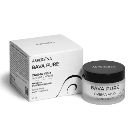 Aspersina Bava Pure Crema Viso Giorno e Notte con 87% di Bava di Lumaca 50 ml