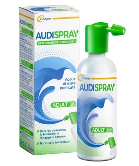 Audispray Adulti Acqua di Mare Purificata Senza Gas Igiene Orecchio 50 ml