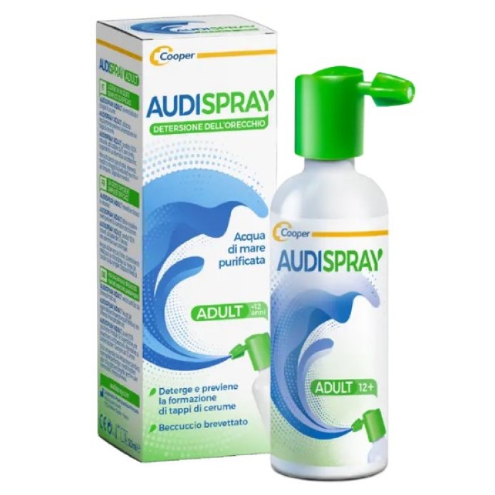 Audispray Adulti Acqua di Mare Purificata Senza Gas Igiene Orecchio 50 ml