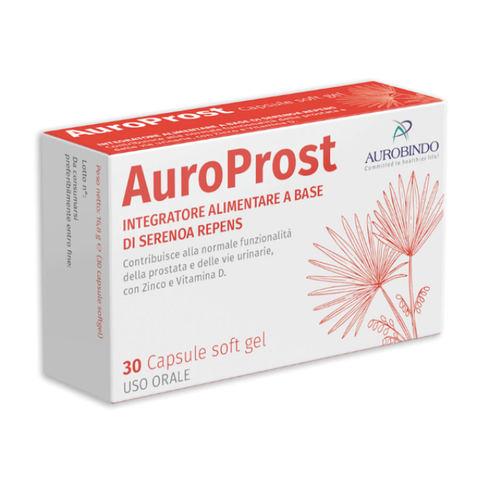 AuroProst Integratore per prostata e vie urinarie 30 capsule