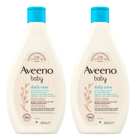 AVEENO BABY DAILY CARE BAGNO E DOCCIASCHIUMA DELICATO 2 X 400ML