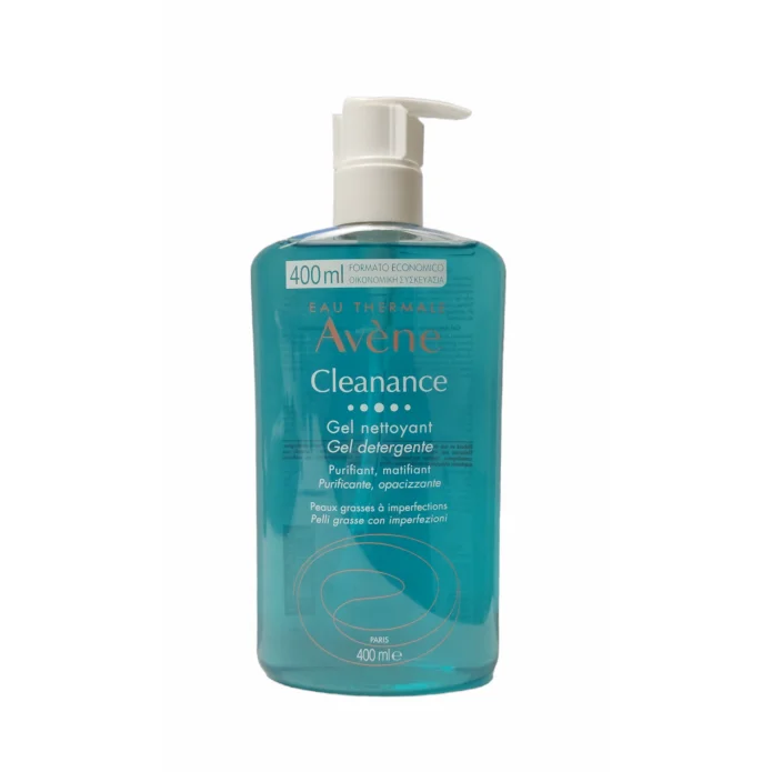 Av&egrave;ne Cleanance Gel Detergente per Pelli Grasse con Imperfezioni Viso Corpo 400 ml