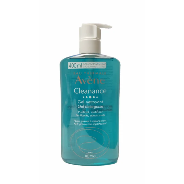 Av&egrave;ne Cleanance Gel Detergente per Pelli Grasse con Imperfezioni Viso Corpo 400 ml