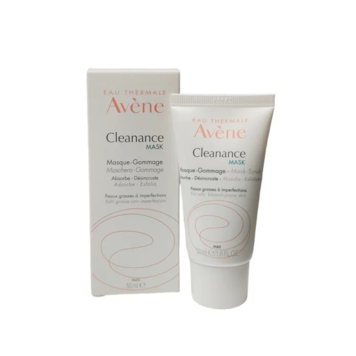 Av&egrave;ne Cleanance Mask Viso 50 ml - Maschera Gommage Assorbente ed Esfoliante per Pelli Grasse con Imperfezioni
