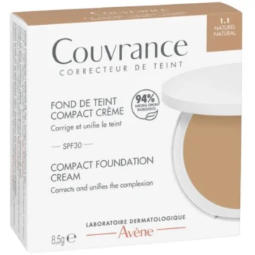 Avene Couvrance Fondotinta Compatto in Crema Tinta 1.1 Naturale