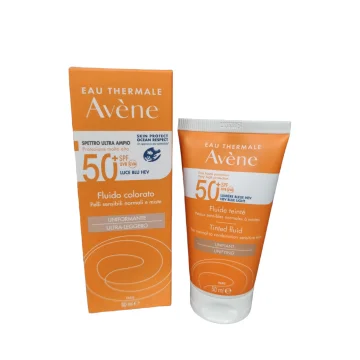 Av&egrave;ne Eau Thermale Solare Fluido Colorato Protezione Molto Alta Viso Spf50+ 50 ml