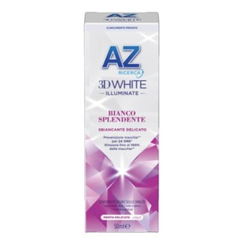 AZ DENTIFRICIO 3D WHITE ILLUMINATE BIANCO SPLENDENTE 50ML AZ DENTIFRICIO 3D WHITE ILLUMINATE BIANCO SPLENDENTE 50ML