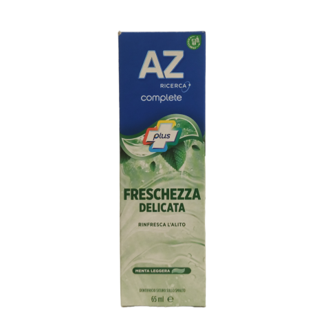 AZ DENTIFRICIO COMPLETE PLUS FRESCHEZZA DELICATA 65 ML AZ DENTIFRICIO COMPLETE PLUS FRESCHEZZA DELICATA 65 ML